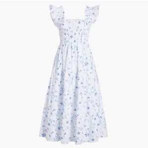 Hill House Ellie Nap Dress -- Blue Botanical XS NEW without tags